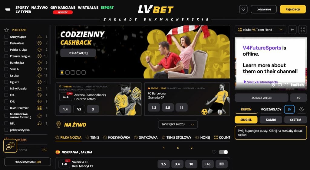 LVBet strona główna