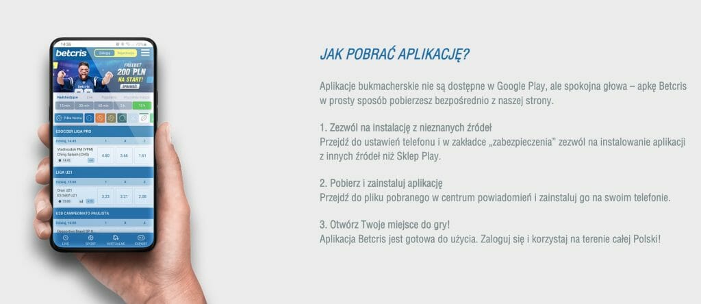 Betcris app jak pobrac